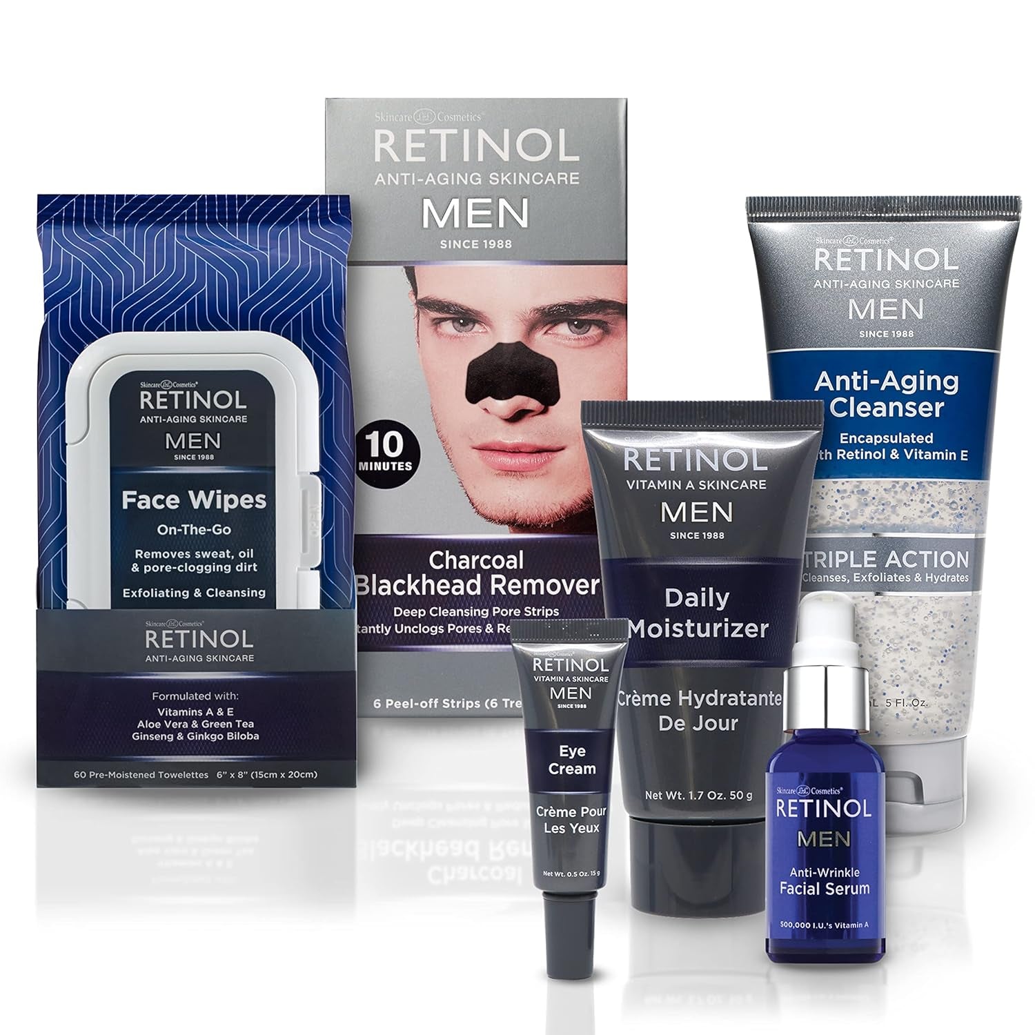 Retinol Men’S Anti-Wrinkle Facial Serum – the Original Retinol Anti-Aging Men’S Formula for Younger Looking Skin – Vitamin-Enriched to Smooth Fine Lines & Wrinkles, Improve Tone & Promote Firmness 