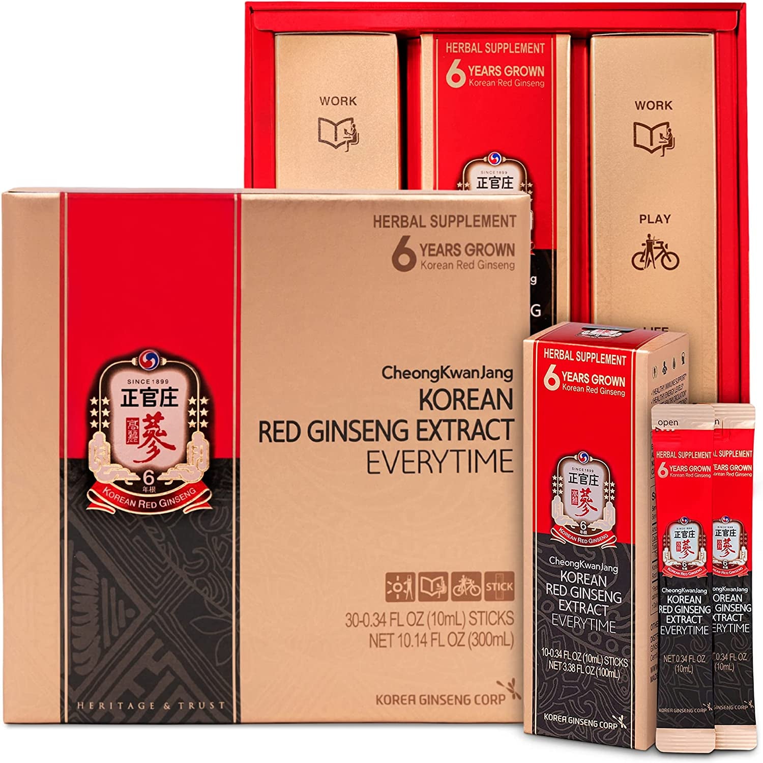 Korean Red Ginseng Everytime Limited 3000Mg Sticks -30 Sticks