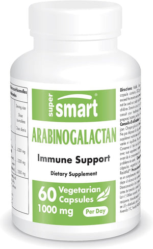 '- Arabinogalactan 85% (High Strength & Patented) 1000 Mg per Day - Resistaid Larch Arabinogalactan - Larix Supplement | Non-Gmo & Gluten Free - 60 Vegetarian Capsules