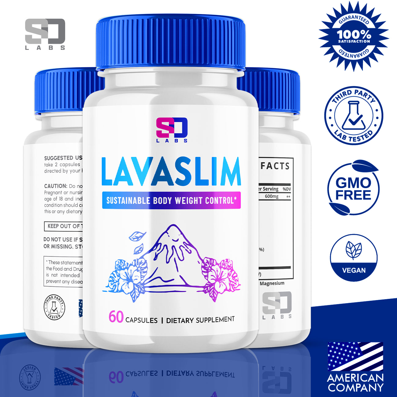 Lavaslim Supports Body Weight Control, Boosts Energy and Balance (2 Pack) 