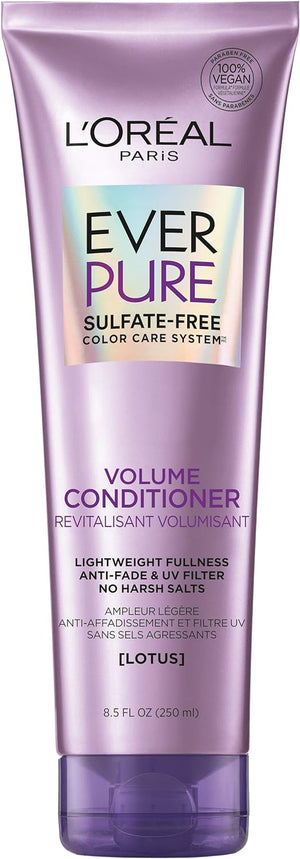 L’Oréal Paris Moisture Sulfate Free Conditioner, Hair Care for Color-Treated Hair with Rosemary Botanicals, Everpure, 8.5 Oz (Packaging May Vary) 