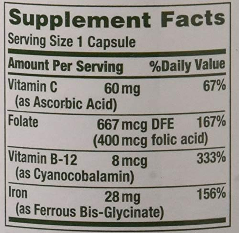 Gentle Iron 28 Mg 90 Capsules