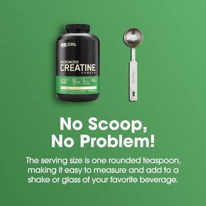 Optimum Nutrition Micronized Creatine Monohydrate Powder, Unflavored, Keto Friendly, 60 Servings (Packaging May Vary) 