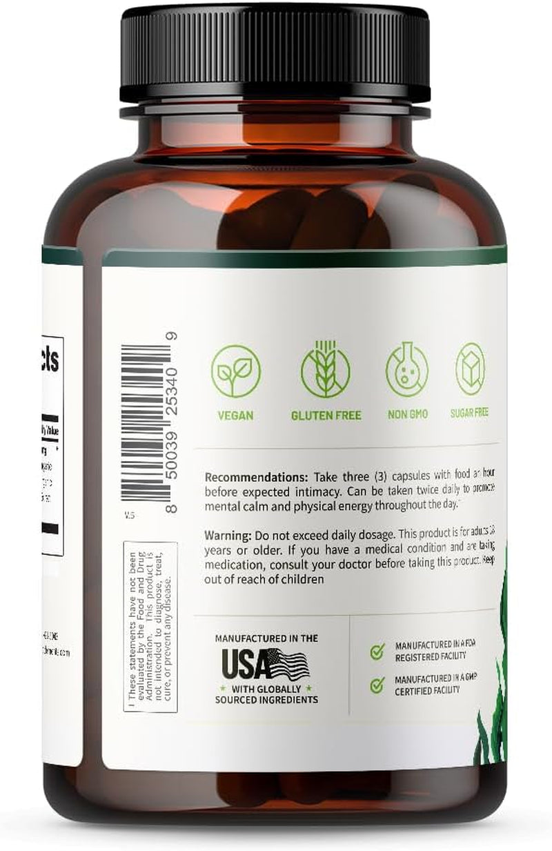 Snap Supplements USDA Organic Spirulina Chlorella Capsules - Green Superfoods for Natural Energy and Metabolic Health, 120 Capsules