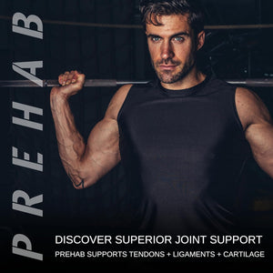 PREHAB Tendon + Ligament + Total Joint Support | Joint Supplement for Athletes | 40 Ingredient Super Complex | Glucosamine Chondroitin MSM Turmeric Boswellia | Premium Tendon Ligament Joint Supplement 