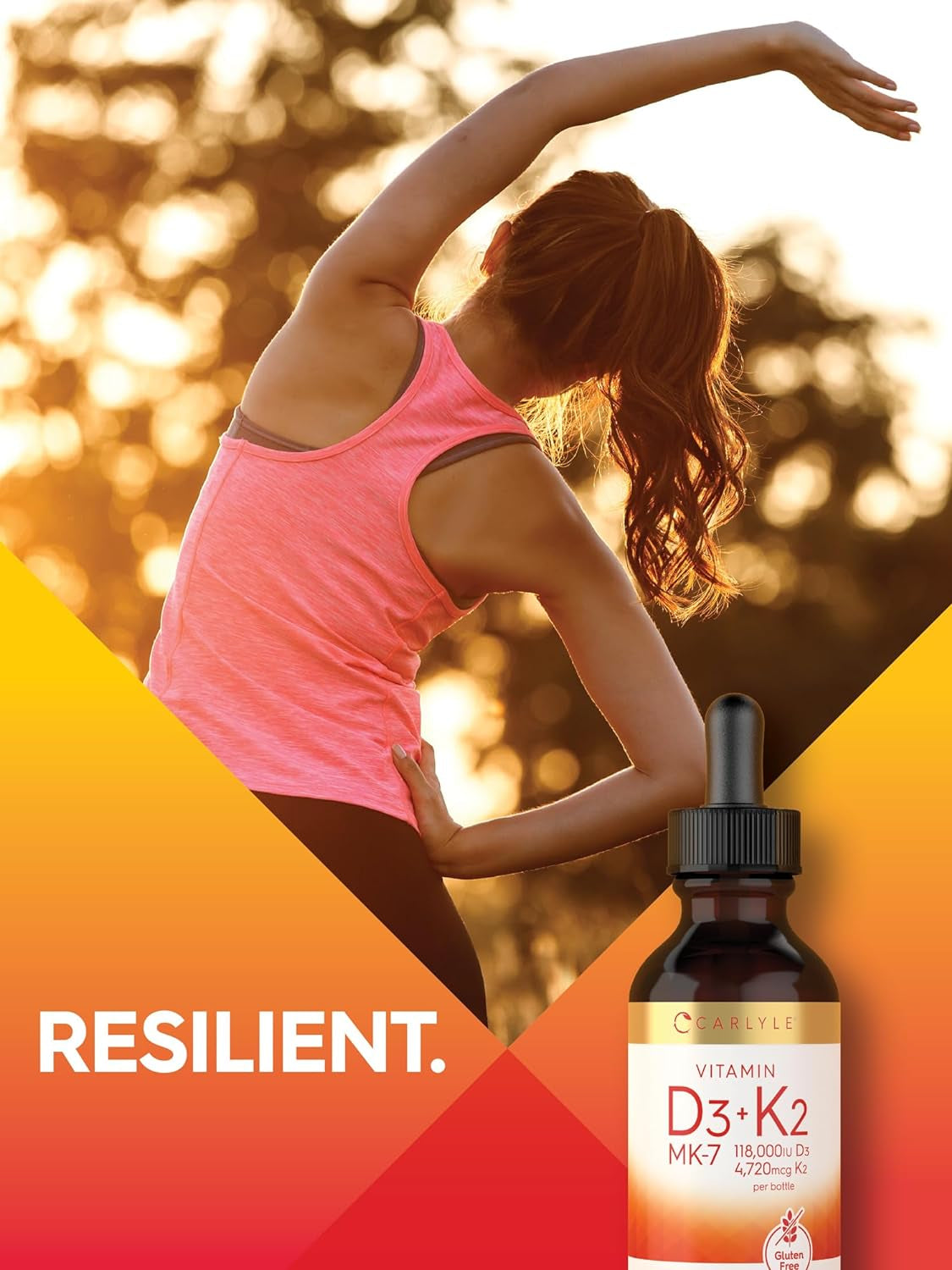 Vitamin D3 K2 Liquid | 2 Fl Oz | MK-7 Supplement | Vegetarian, Non-Gmo, Gluten Free