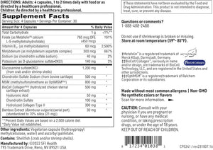 Klaire Labs Joint Support Formula - Promotes Joint Recovery & Cartilage Production with Hydrolyzed Collagen, Chondroitin & Hyaluronic Acid (120 Capsules)