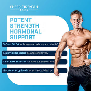 DHEA Supplement for Men DHEA 100Mg - Pure DHEA Supplement for Men for Strength and Hormone Balance - DHEA Supplement for Women and Men - High Purity Enhanced Absorption 60 SV USA