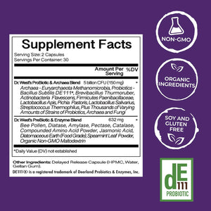 Yourbiotics Prebiotics and Probiotics for Men & Women - Digestive Enzymes with Probiotics and Prebiotics Acid Resistant - Women & Mens Probiotics for Gut Health Immune Support & Digestion - 60 Count