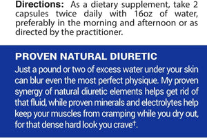 Gaspari Nutrition Proven Diuretic, Professional Bodybuilding Supplement, Sheds Water Fast, Gives the Dry Look, Natural Ingredients, No Cramping (80 Capsules)