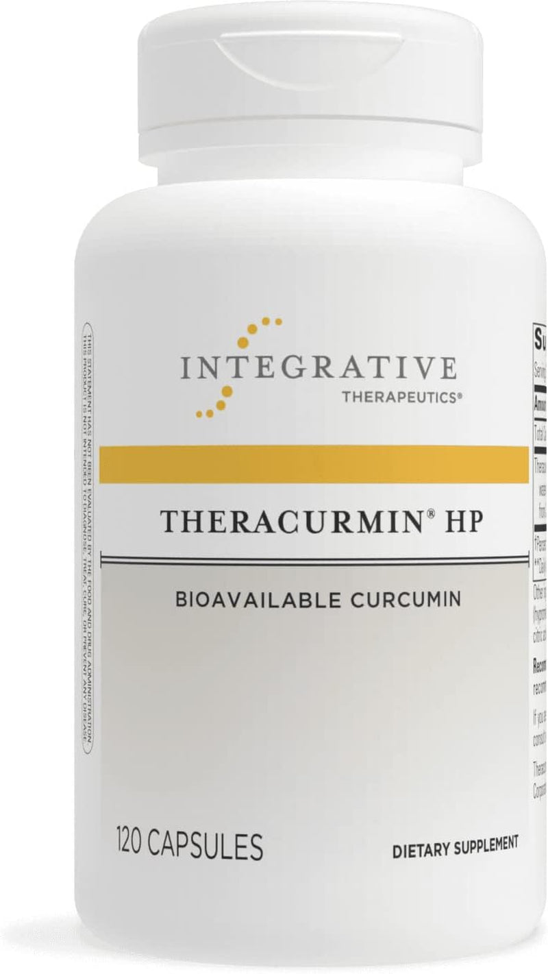 Theracurmin HP - High Absorption Turmeric & Curcumin Supplement - 27X More Bioavailable - Relief of Minor Discomfort Due to Occasional Overuse* - Vegan - 120 Capsules 