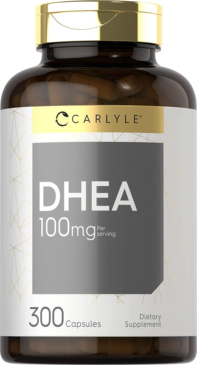 DHEA 100Mg Supplement | 300 Capsules | Non-Gmo & Gluten Free 