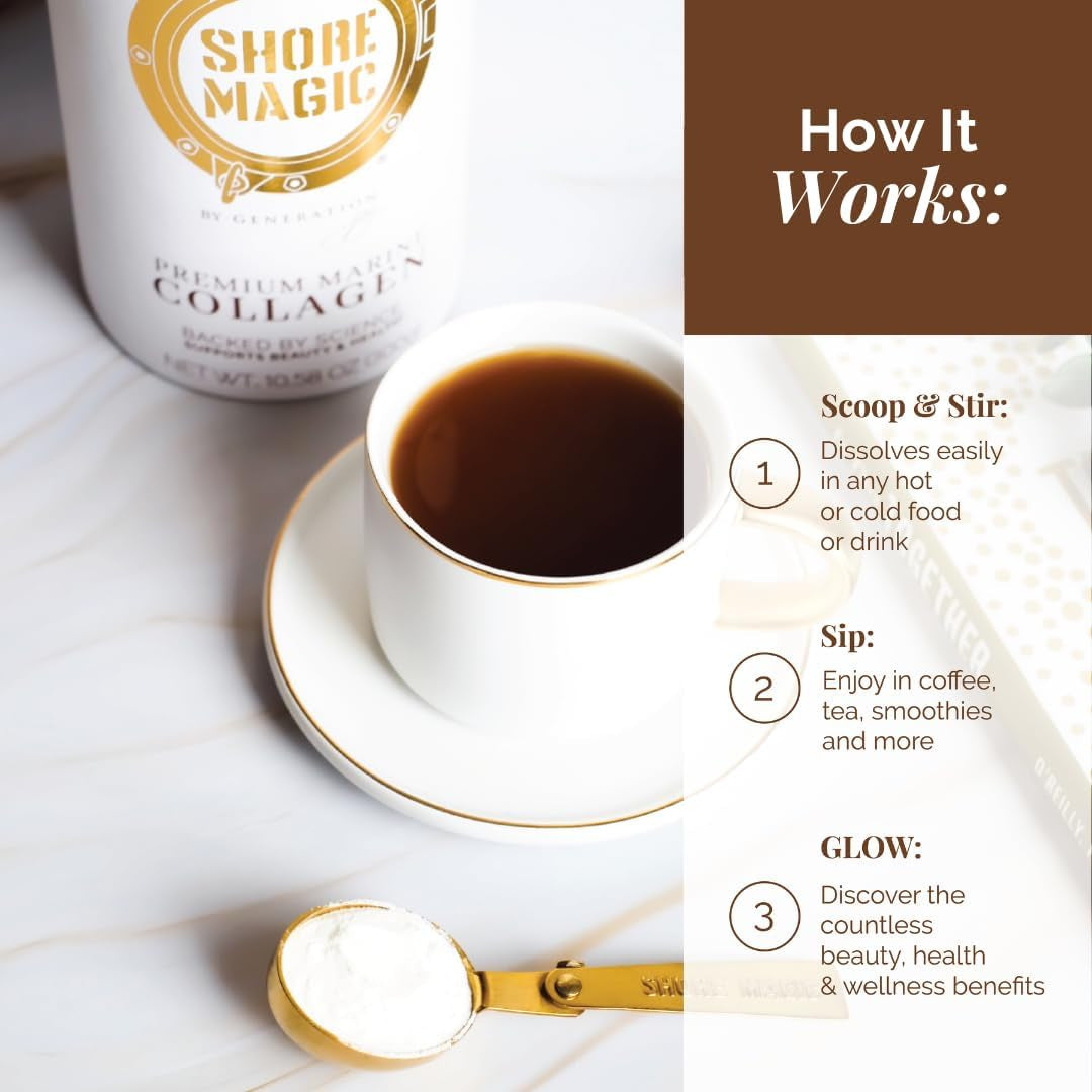 Premium Marine Collagen Powder with Type I II III and IV Hydrolyzed Peptides for Women Men Sustainably Sourced Wild Fish Unflavored Certified Halal Kosher - 4 Month Supply (Price 3 Months)