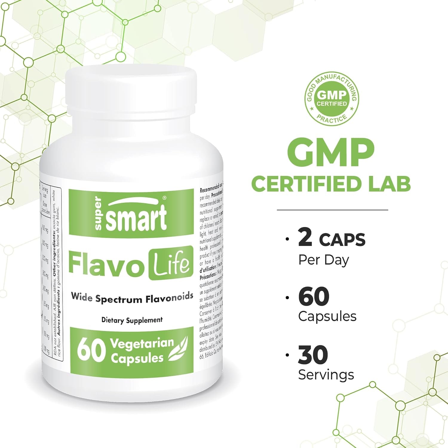 '- Flavolife (Flavonoid Complex Supplement) - with Luteolin, Myricetin, Fisetin, Rutin, Quercetin, EGCG, Apigenin, Hesperidin | Non-Gmo & Gluten Free - 60 Vegetarian Capsules 