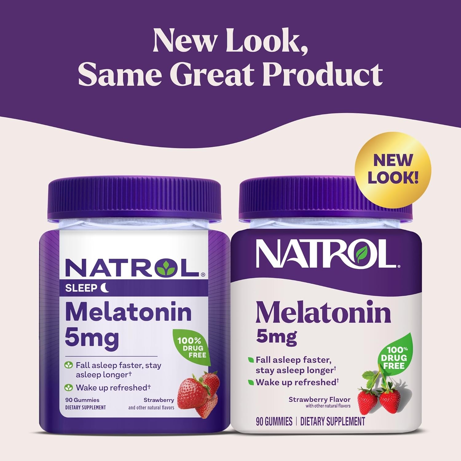 Natrol Melatonin Gummies, Sleep Support, 140 Strawberry-Flavored Adult Melatonin Gummies, 5 Mg Sleep Aids for Adults