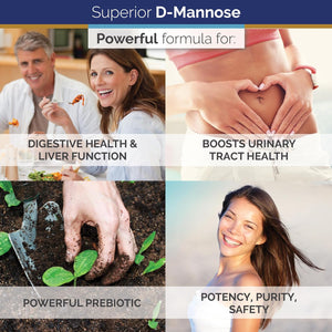 – Best D-Mannose Nongmo Dietary Supplement – 500Mg, 120 Vegetable Capsules – Powerful Prebiotic – Boosts Urinary Tract Health – Supports Digestive Health & Liver Function