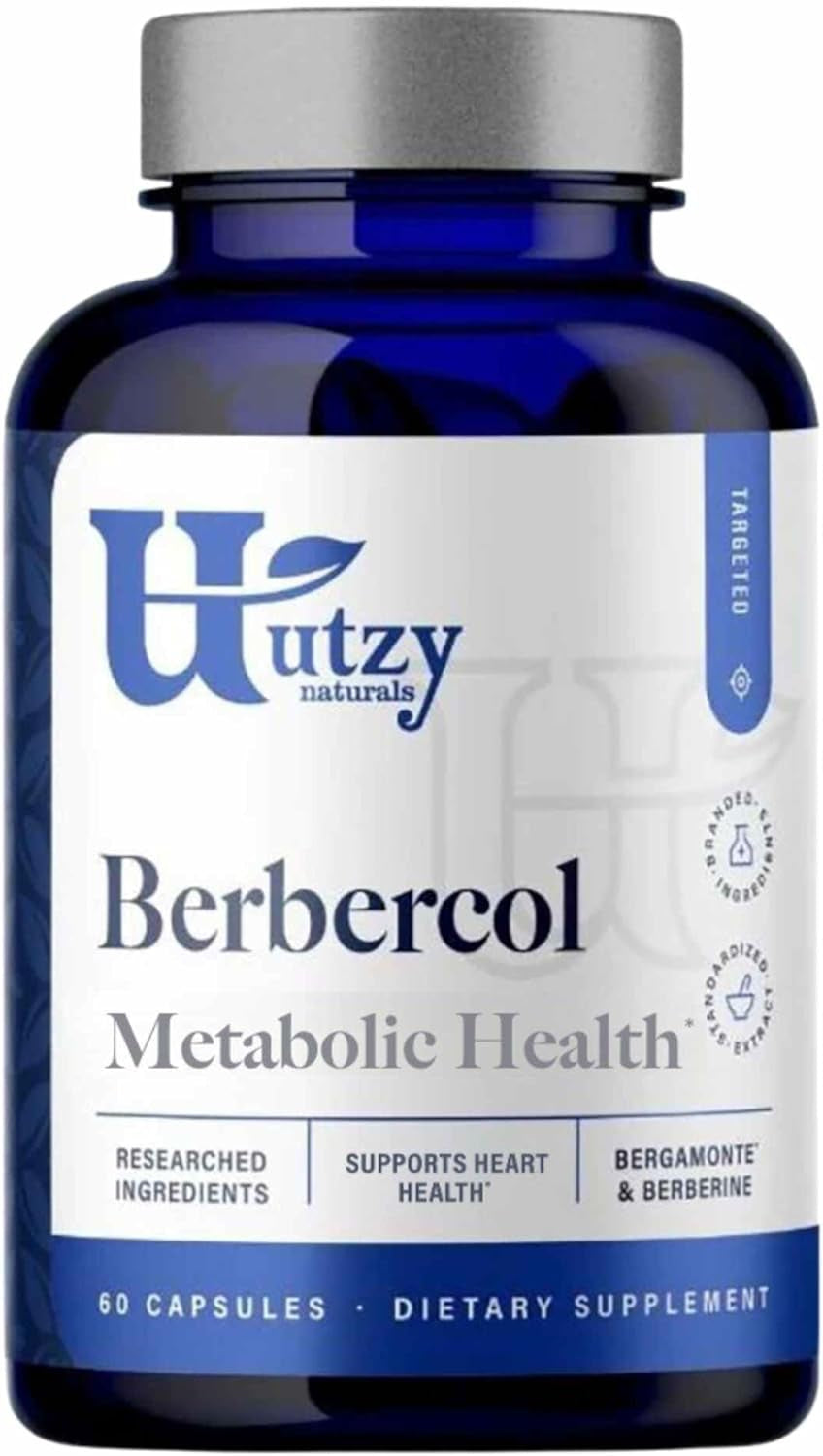 Berbercol | 500Mg Citrus Bergamot (As Bergamonte) & Berberine | Naturally Supports Heart Health and More | 60 Capsules 