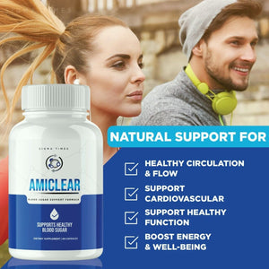 (3 Pack) Amiclear Capsules - Advanced Blood Sugar Support Formula