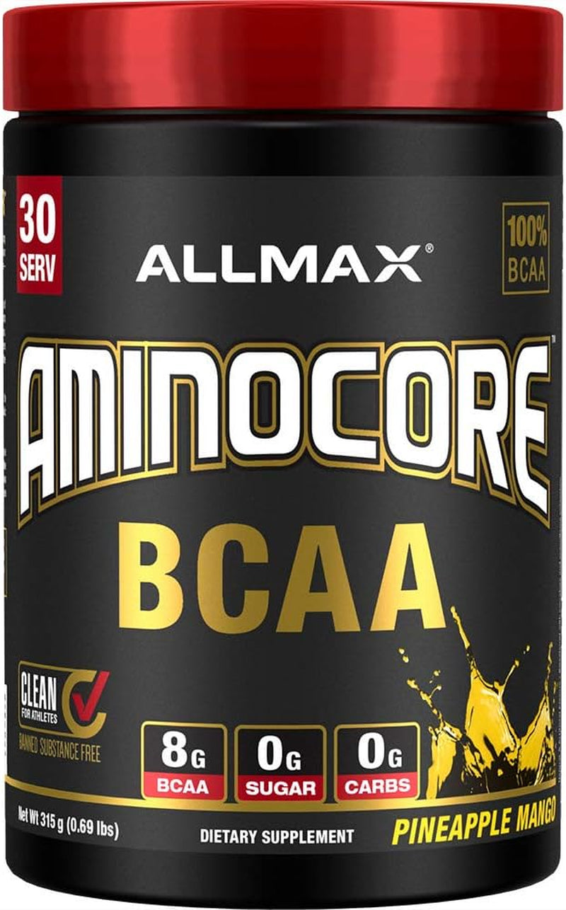 ALLMAX Nutrition AMINOCORE BCAA Powder, 8.18 Grams of Amino Acids, Intra and Post Workout Recovery Drink, Gluten Free, Sweet Tea, 945 G
