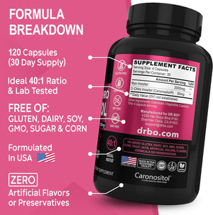 Myo-Inositol & D-Chiro Inositol & Water Away Pills - Water Retention Diuretics for Gut Health & Leg Swelling - Fertility Supplements for Women to Regulate Menstrual Cycle, Support Ovarian Health PCOS