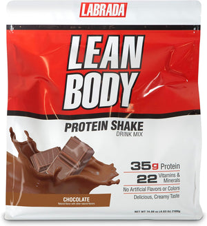 Lean Body All-In-One Chocolate Protein Shake. 35G Protein, Whey Blend, 7G Healthy Fats & Fiber, 22 Vitamins and Minerals, No Artificial Colors, Gluten Free, (4.6Lb) Packaging May Vary