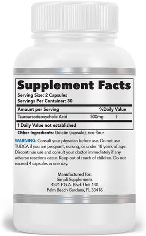 Premium TUDCA Liver Support Supplement - Traditional Chinese Medicine for Liver Health - Promote Overall Well-Being - Safe and Effective - Enzyme Reduction and Eye Protection