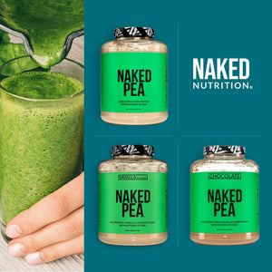 NAKED Pea - 5LB 100% Pea Protein Powder from North American Farms - Unflavored Vegan Pea Protein Isolate - Plant Protein Powder, Easy to Digest - 76 Servings 