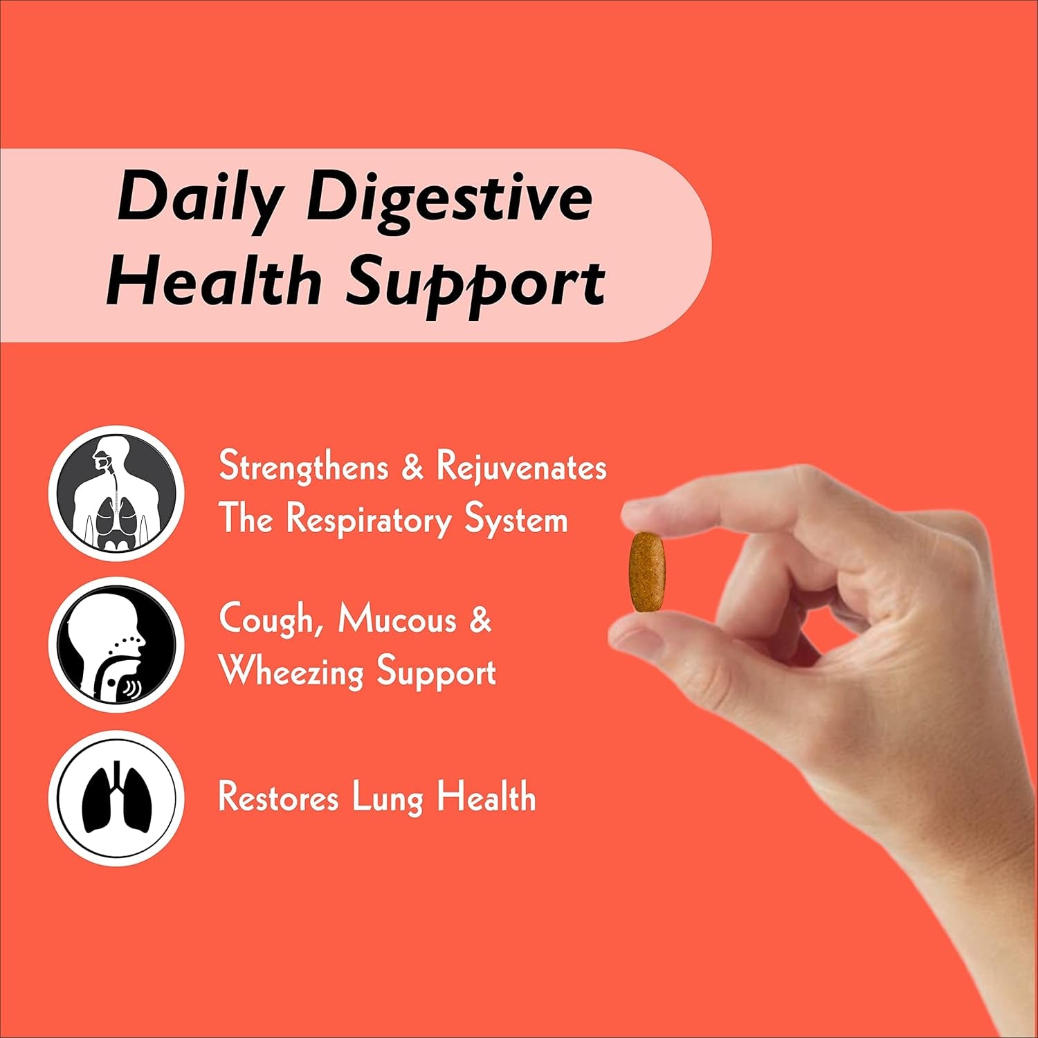 Lung Cleanse & Respiratory Support Supplement-Natural Lung Health Complex-Lung Detox for Those with Breathing, Asthma, Seasonal Allergy (30 Day) 