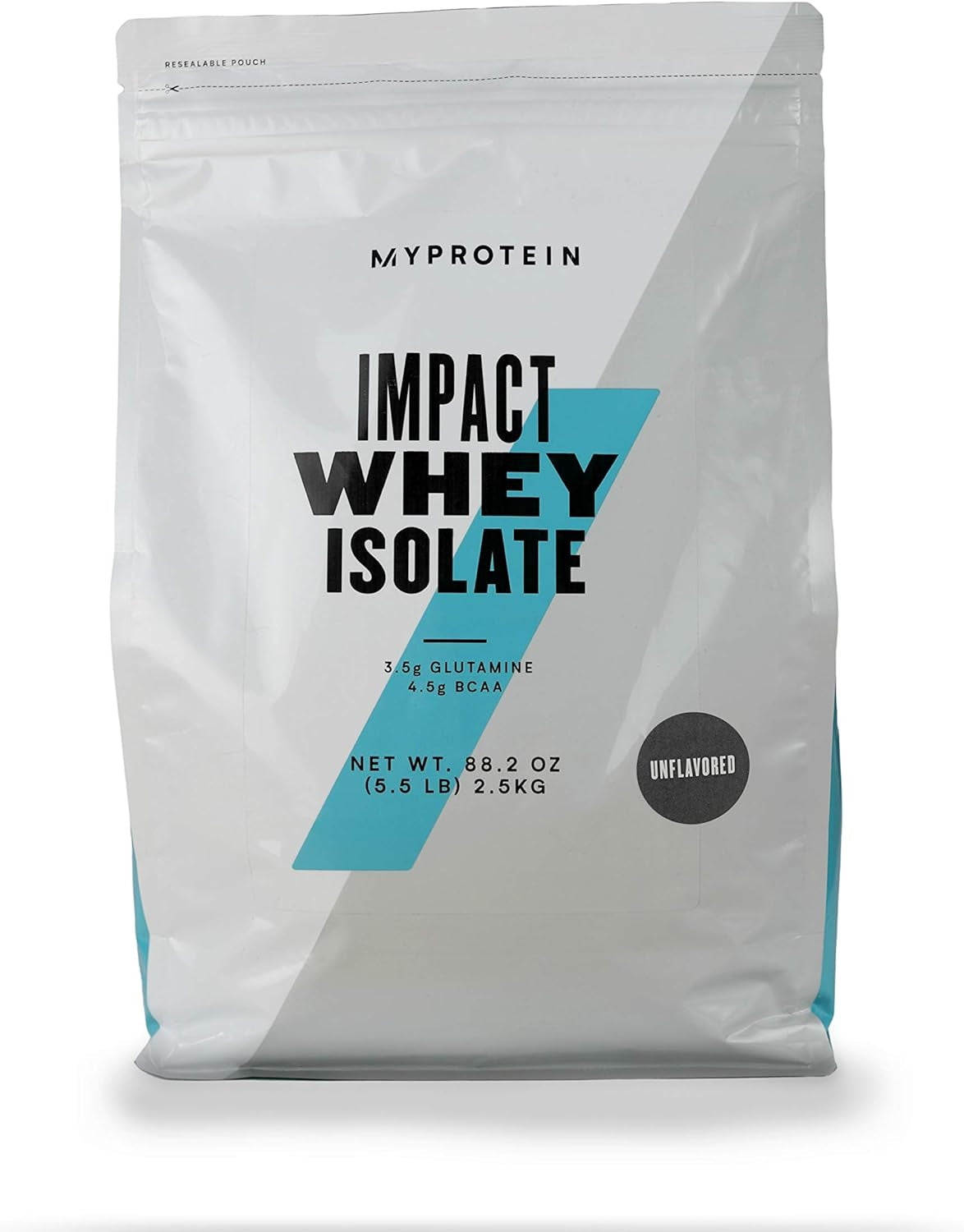 Myprotein Impact Whey Isolate Protein Powder (Unflavored, 5.5 Pound (Pack of 1))