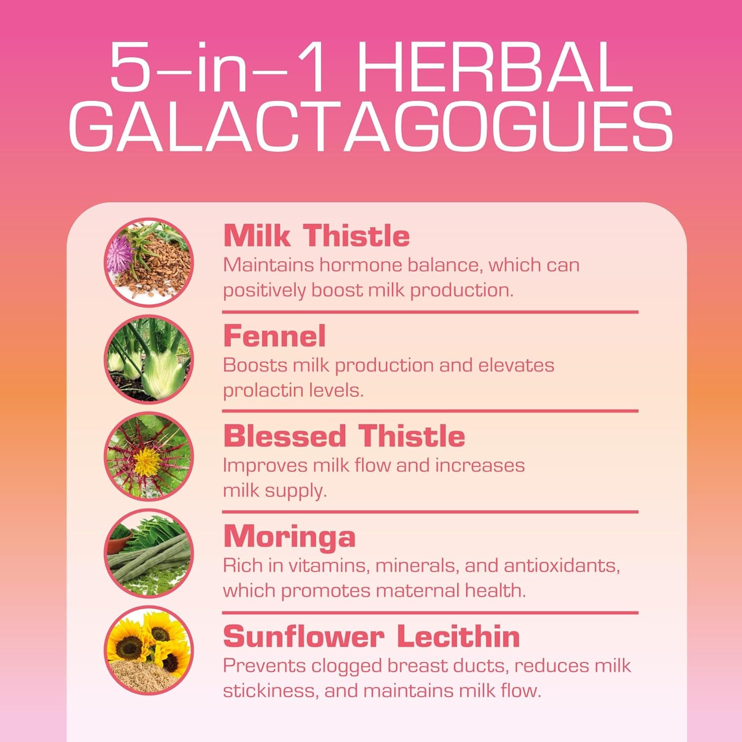 Lactation and Postpartum Support Gummies - with Blessed Thistle, Fennel Seed, Milk Thistle, Moringa, Sunflower Lecithin, Vitamin D3 & B12 - Increase Milk Supply Milk Production