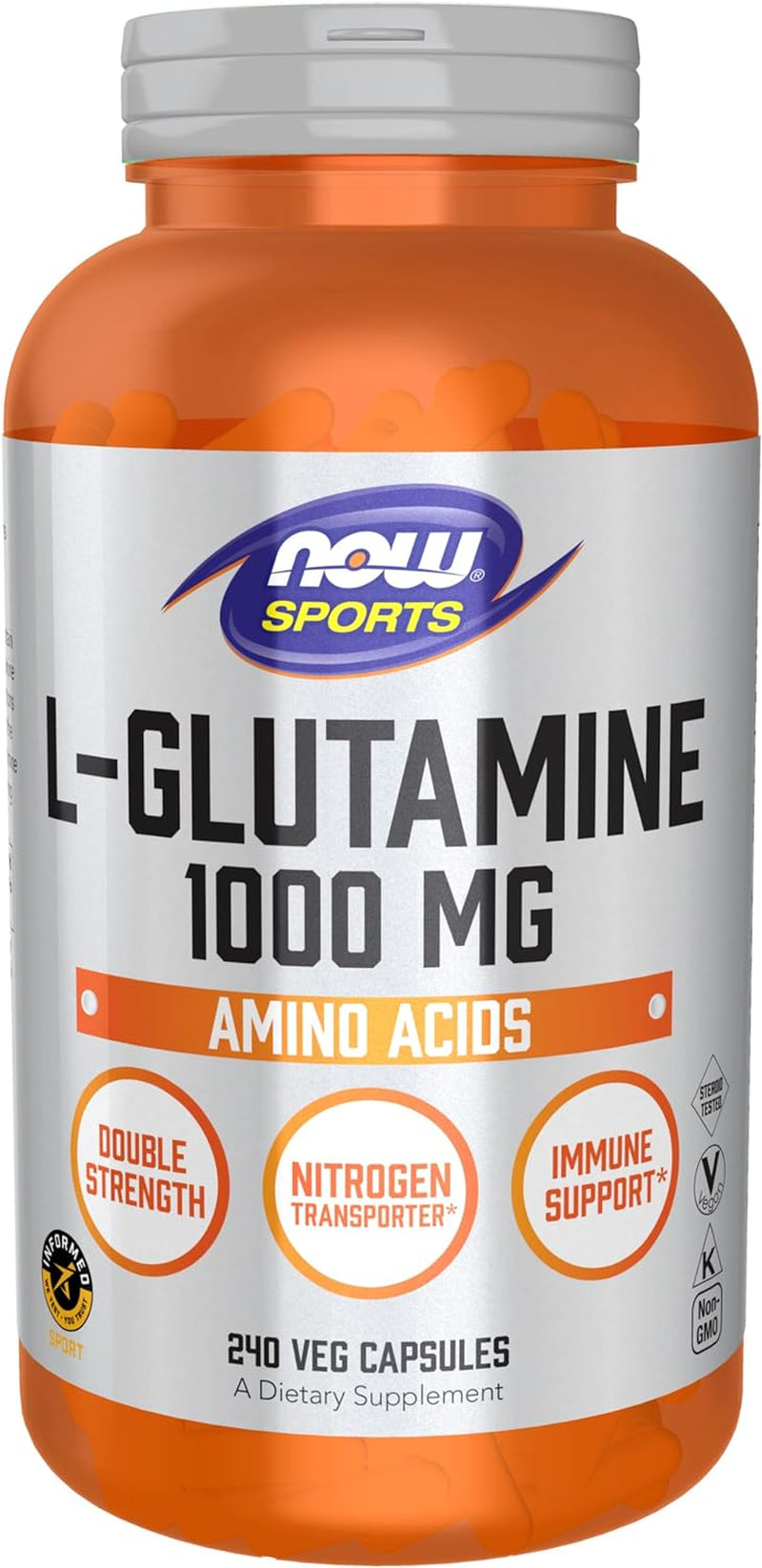 L-Glutamine, Double Strength 1000 Mg - 240 Veg Capsules