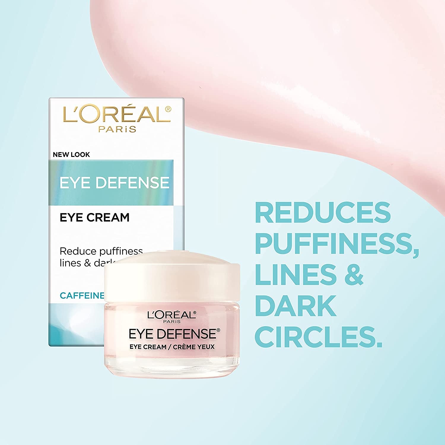 L'Oreal Paris Collagen Face Moisturizer Day and Night Cream, 1.7 Oz + Dermo-Expertise Eye Defense Eye Cream, 0.5 Oz