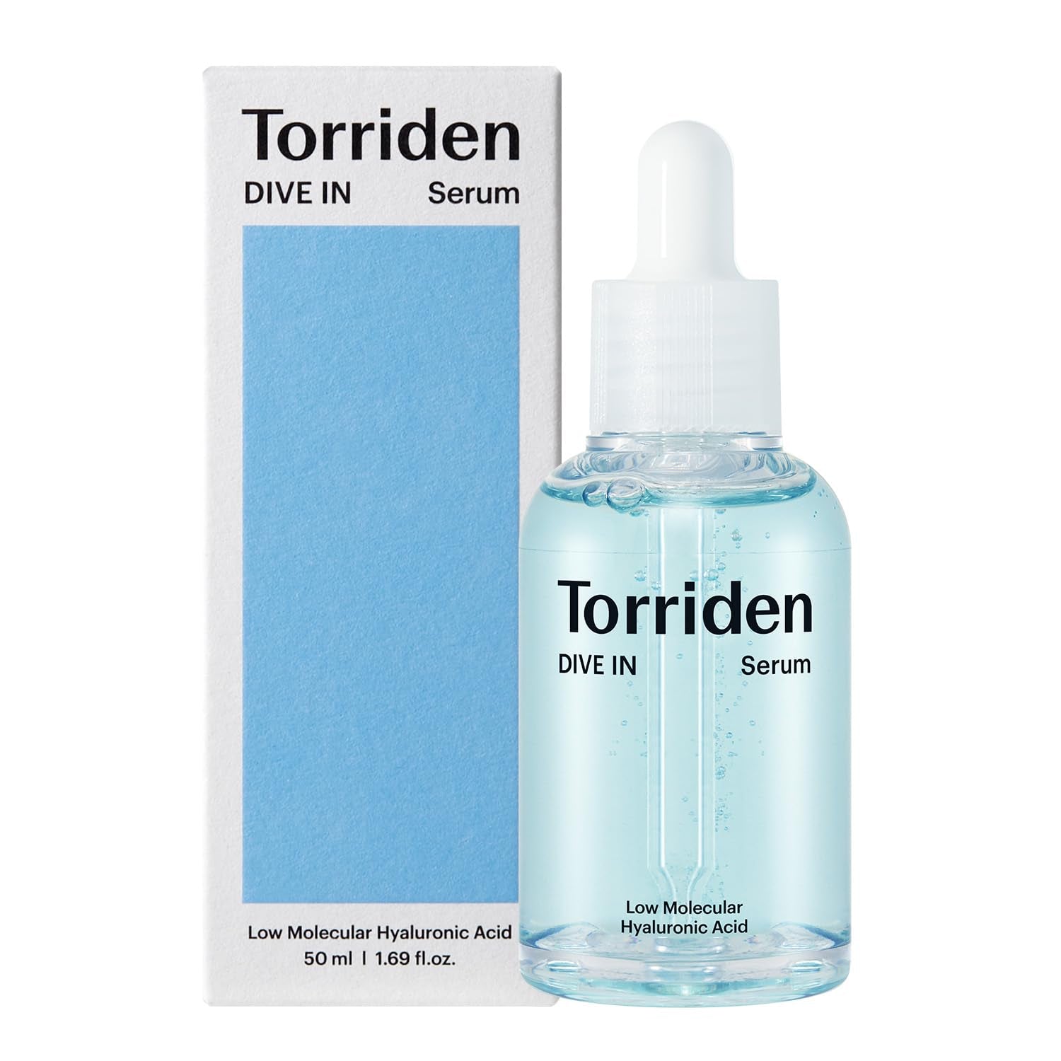 Torriden DIVE-IN Low-Molecular Hyaluronic Acid Serum, 1.69 Fl Oz (2 Pack) | Fragrance-Free Face Serum for Dry, Dehydrated, Oily Skin | Vegan, Clean, Cruelty-Free Korean Skin Care