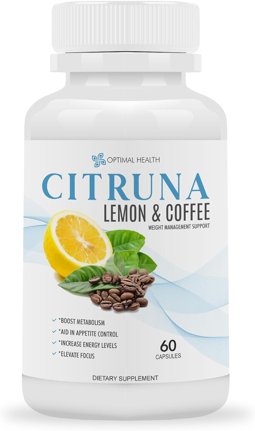 Lemon and Coffee Fat Burner - for Men and Women - Burn Fat, Boost Metabolism, Increase Energy Levels, Aid in Appetite Control, Elevate Focus - 60 