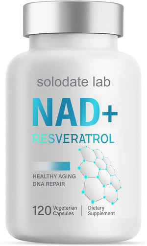 NAD Supplement 1000Mg, True NAD+ 500Mg & Resveratrol 250 Mg, Support Cellular Energy & Healthy Aging