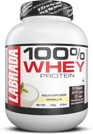 Labrada 100% Whey Protein, Vanilla, 4.13 Pound 