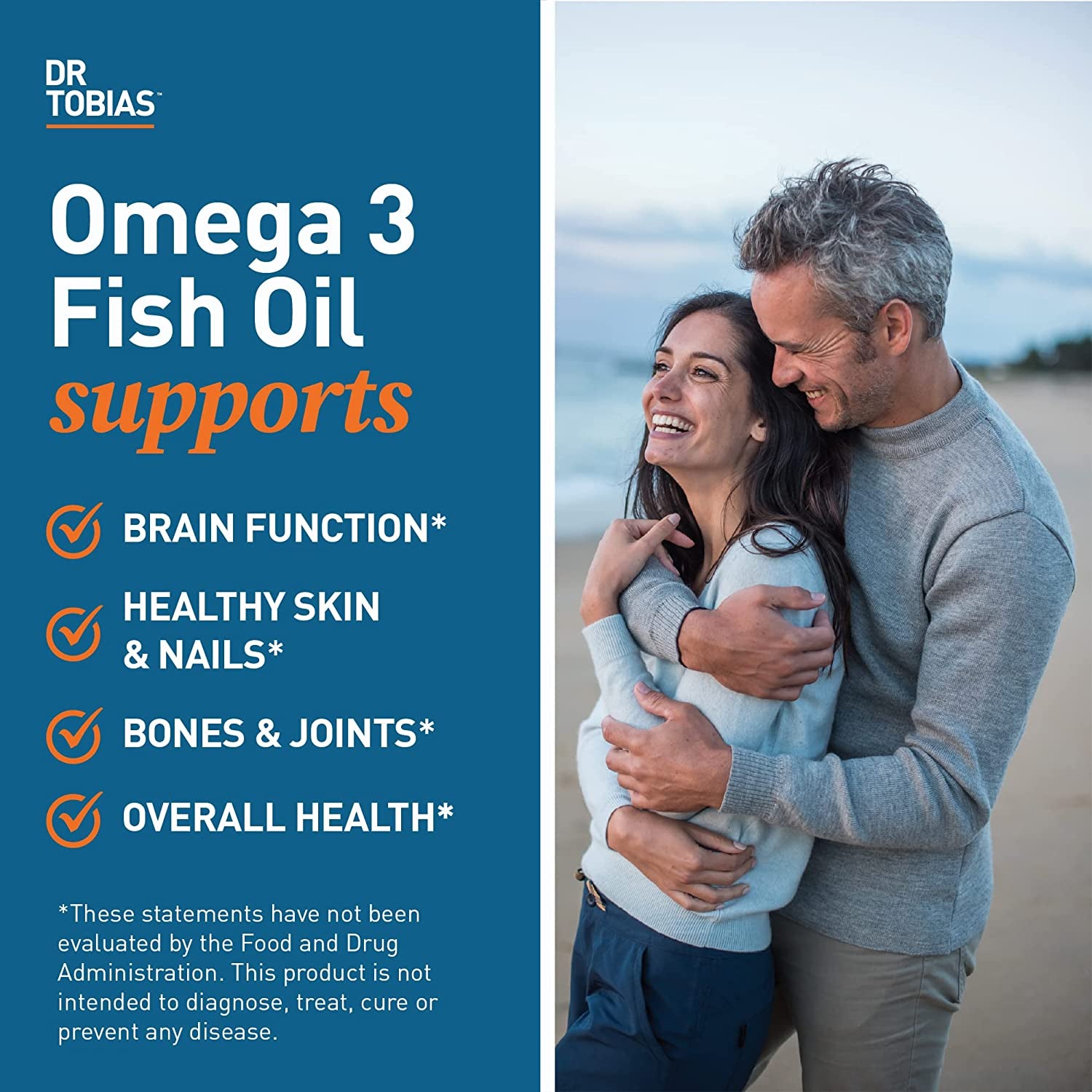 Dr. Tobias Omega 3 Fish Oil and Adult Multivitamin Includes Probiotics and Plant-Based Enzymes Promoting Overall Health - Made with Wholefoods