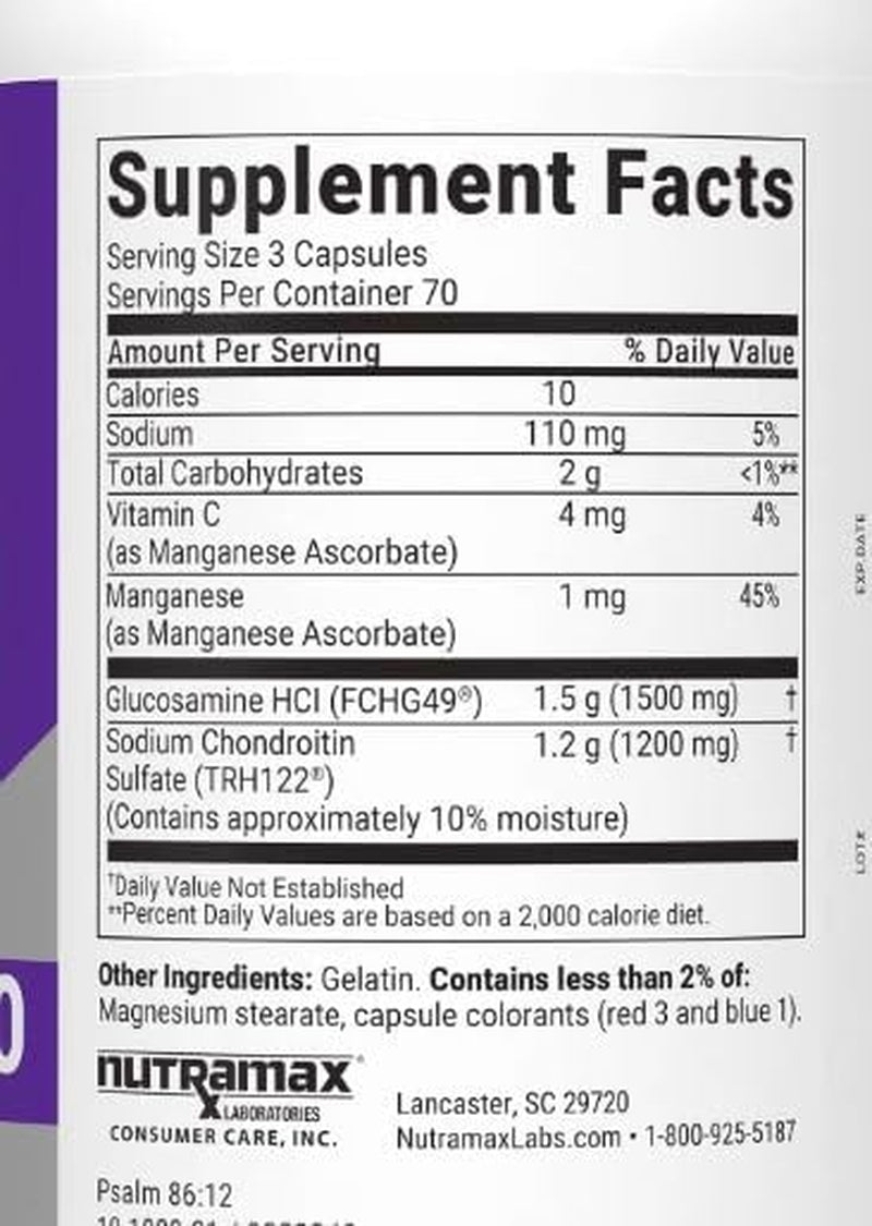 Cos Amin DS Joint with Glucosamine & Chondroitin for Joint Health, 210 Capsules 