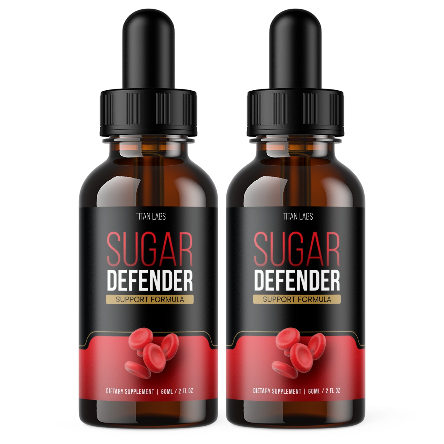(2 Pack) Sugar Defender, Sugar Defender Blood Sugar Support Supplement (4Oz) 