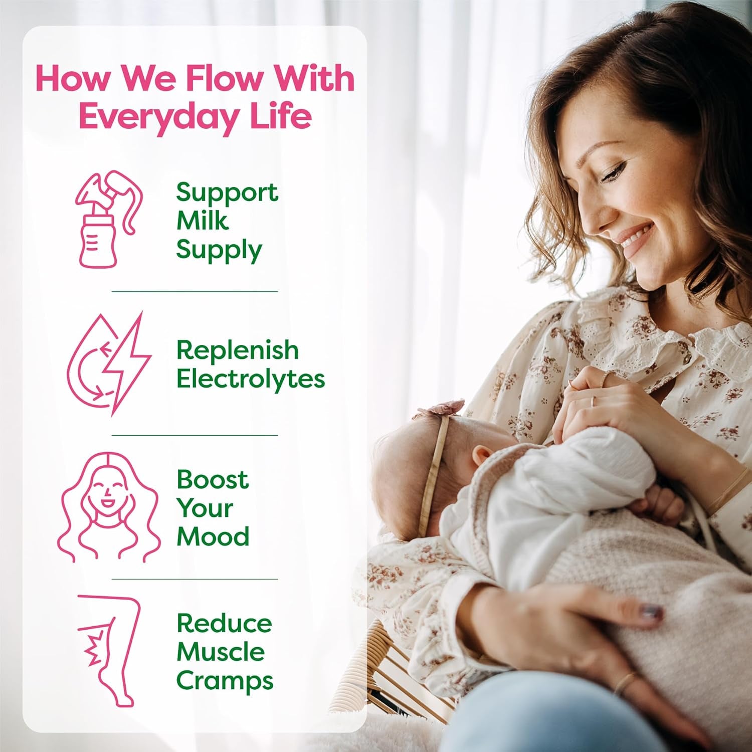 Lactation Supplement Support, Coconut Water, Vitamins & Electrolyte Drink for Breastfeeding, Breast Milk & Immune Support, Lactation Cookies Alt, Gluten Free, Low Sugar, 8 Variety Pack 