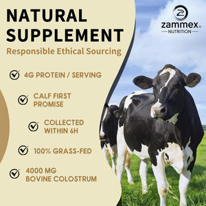 Zammex Multi Collagen Peptides+Bovine Colostrum Powder