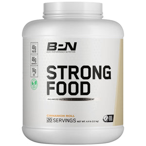 Bare Performance Nutrition, BPN Strong Food Complete Nutrition Meal Replacement, Cinnamon Roll