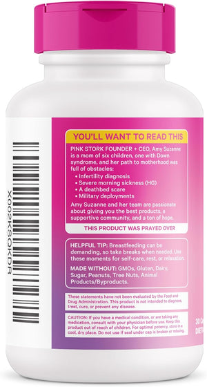 Lactation Probiotic - 10 Billion Cfus Multi Strain Postnatal Probiotics for Breastfeeding Women - Support Breast Milk & Gut Health, Postpartum Essentials, 30 Capsules