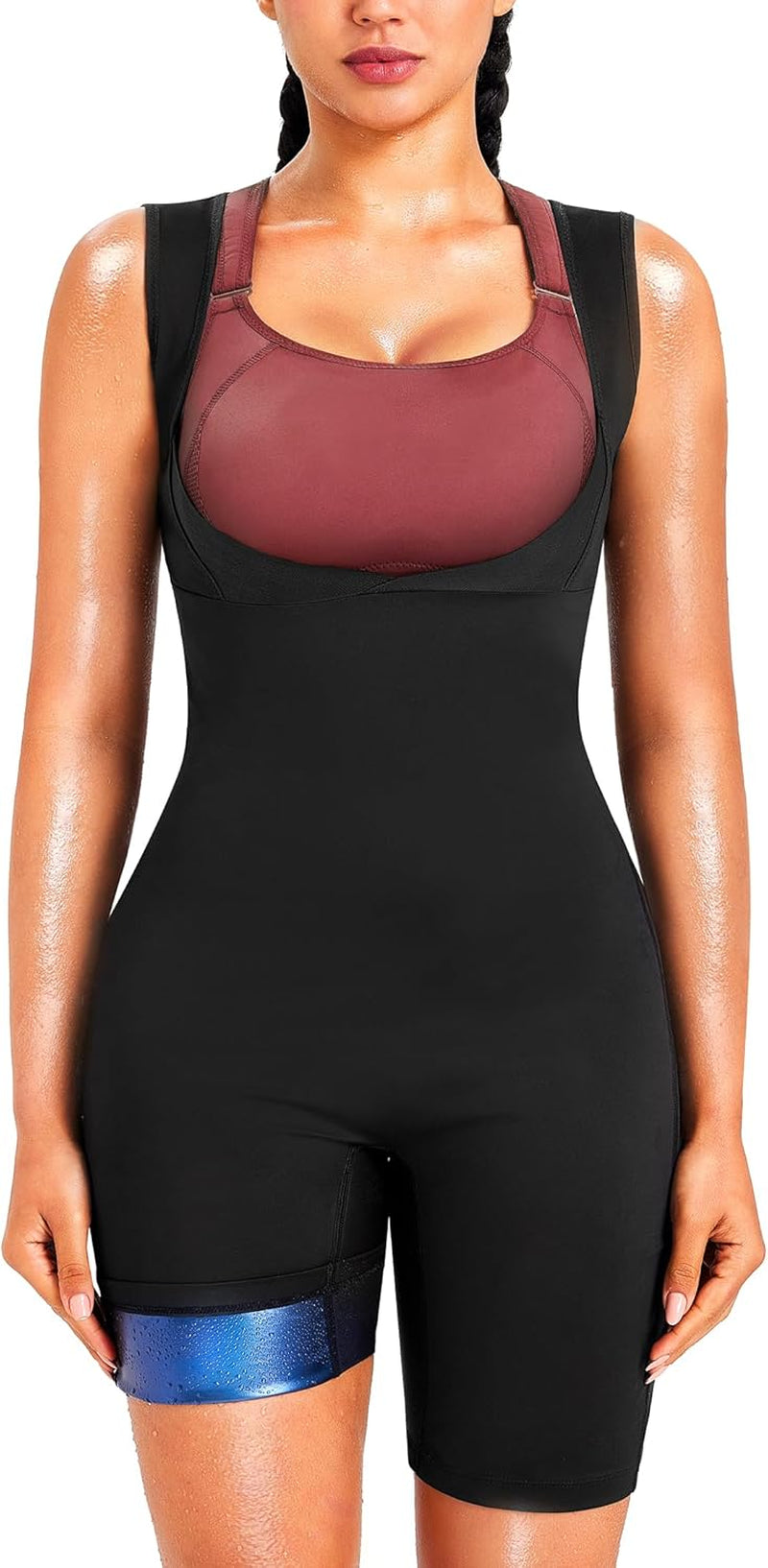 Sauna Suit for Women Full Body Sweat Jumpsuit for Working Out