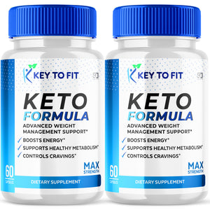 Key to Fit Advanced Keto Capsules - Weight Management and Energy Boost (2 Pack)
