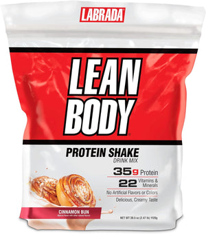 Labrada Nutrition Lean Body Hi-Protein Meal Replacement Shake, Cinnamon Bun, 2.47 Pound Packaging May Vary