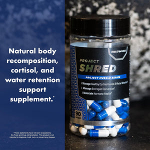Anabolic Warfare Project Shred, Manage Normal Healthy Cortisol Levels & Water Retention, Body Recomposition Formula, Made with Botanicals*