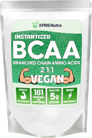 XPRS Nutra BCAA Powder - Amino Acids Supplement for Men - Unflavored BCAA Workout Supplements - Gym Supplements for Men - Amino Acids Supplement for Women for Gym Post Workout Recovery (2 Pounds)