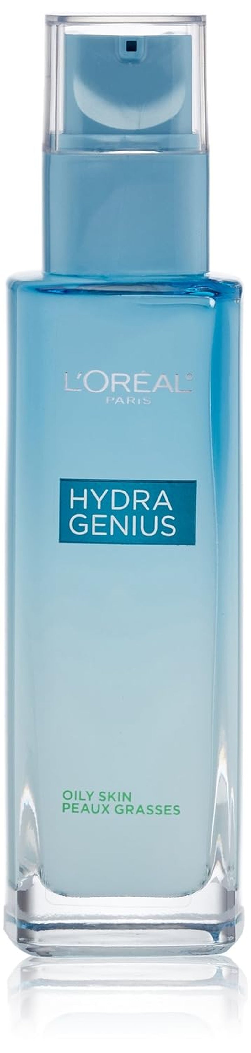L'Oreal Paris Skincare Hydra Genius Daily Liquid Care Oil-Free Face Moisturizer for Normal to Oily Skin, Hyaluronic Acid Moisturizer for Face with Aloe Water and Hyaluronic Acid, 3.04 Fl. Oz.