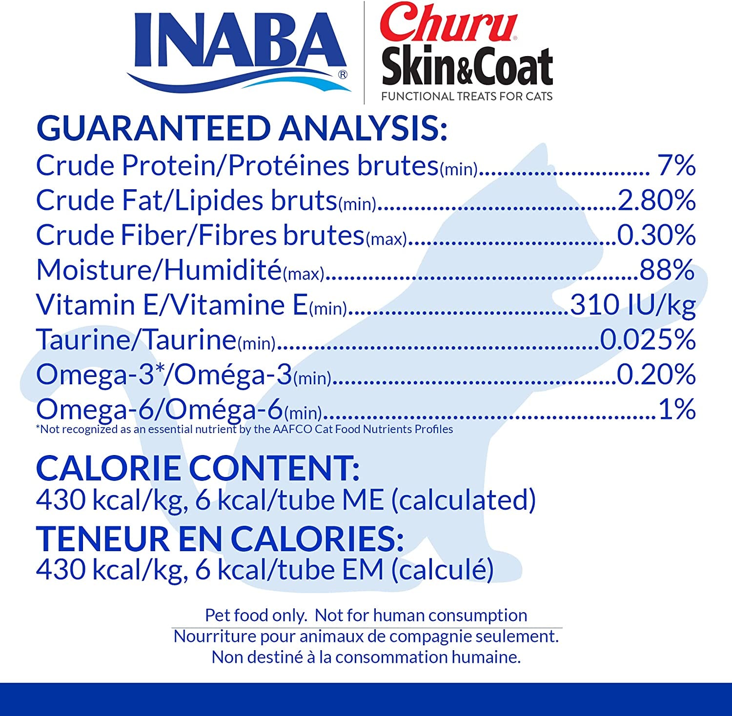 INABA Churu Lickable Purée Natural Cat Treats for Skin and Coat with Omega Oils, Taurine and Vitamin E, 0.5 Ounces Each, 24 Tubes (Four per Package), Tuna Recipe